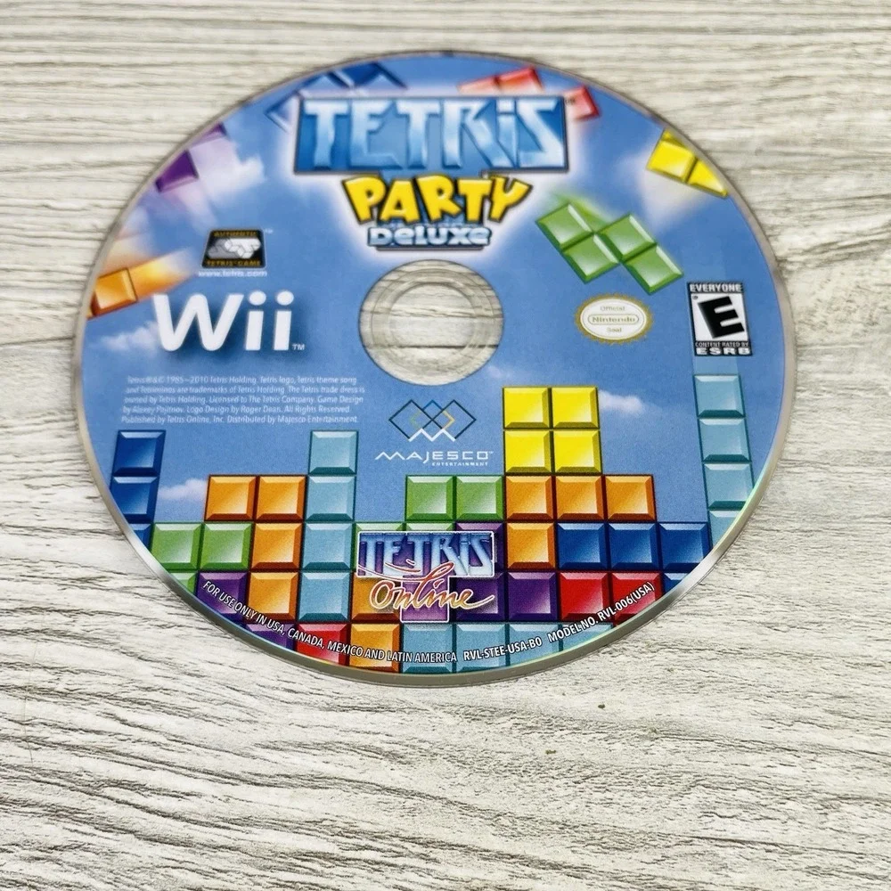 Tetris Party Deluxe Nintendo Wii 2010 Game Disc Only